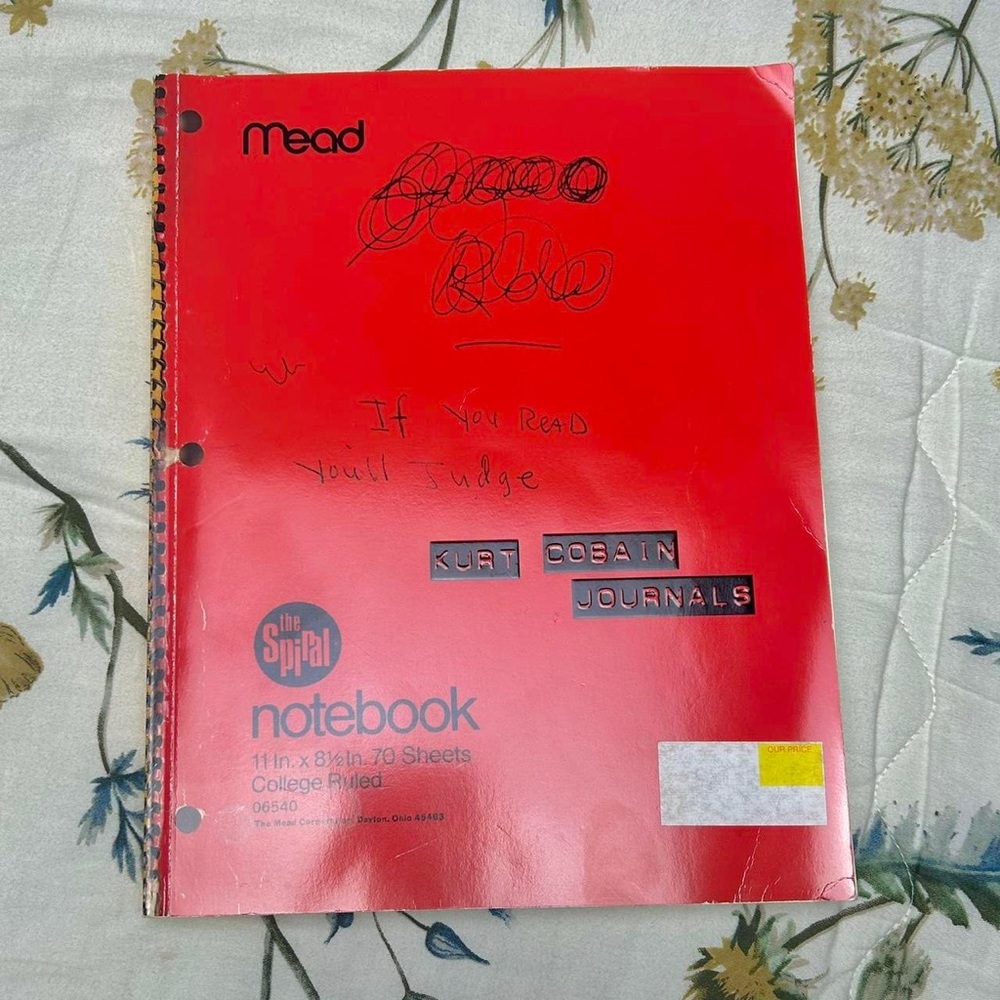 Kurt Cobain Journals #kurtcobain #nirvana #foofighters #courtneylove #book